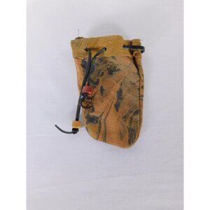 Vintage Marbled Leather Drawstring Pouch Micro Bucket Bag Medicine Marble Bag